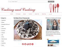Tablet Screenshot of cookingandcooking.com